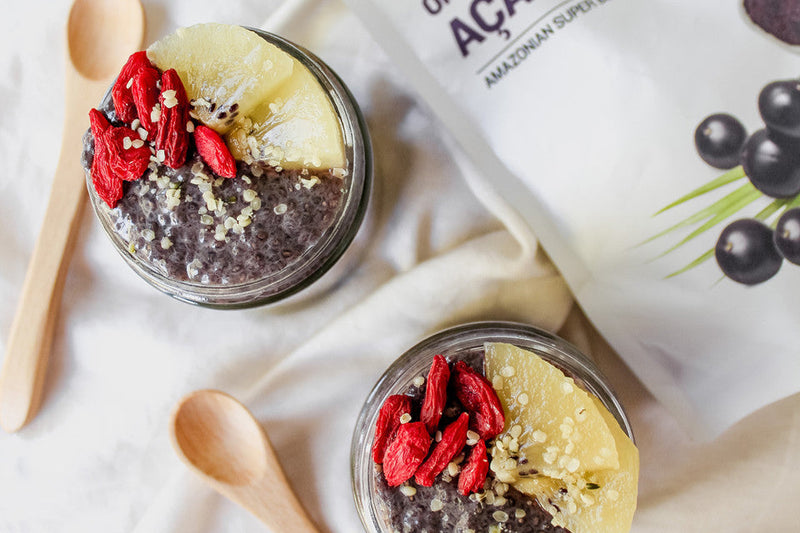 Açaí Chia Seed Pudding