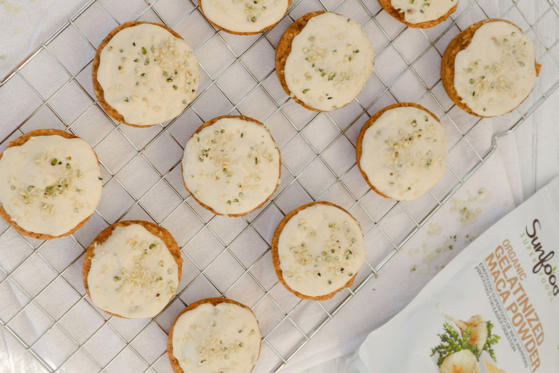 Maca & Hemp Heart Gluten-Free Cupcakes