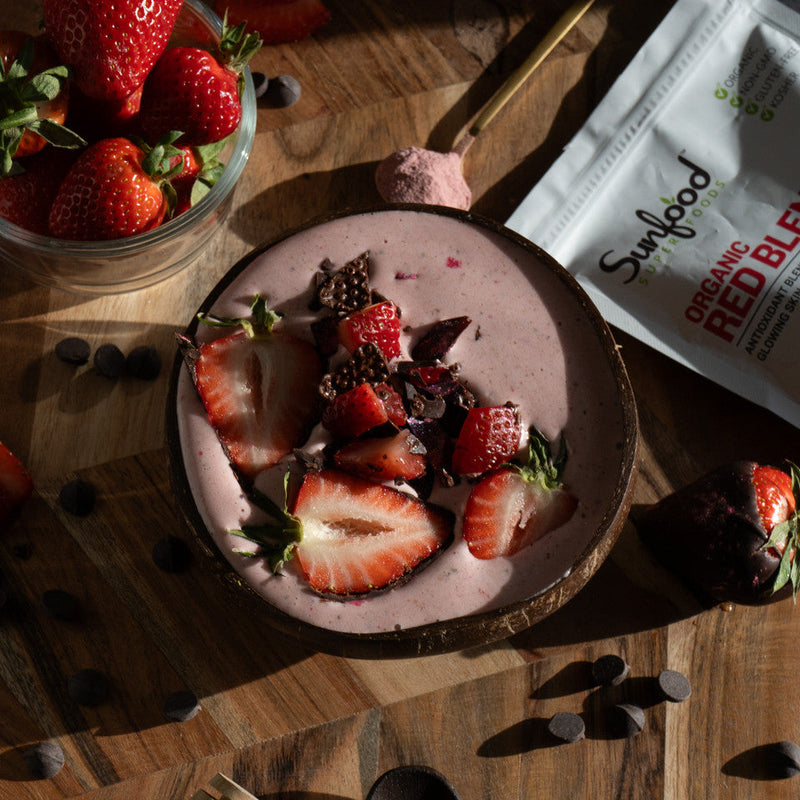Cupid's Chocolate Strawberry Bowl
