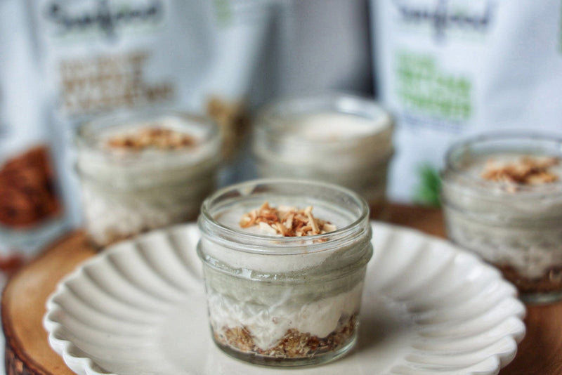 Matcha Coconut Cream Pie Jars