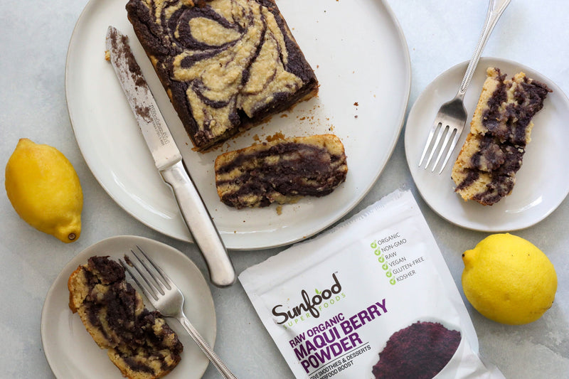 Marble Maqui Lemon Loaf (Gluten-Free)