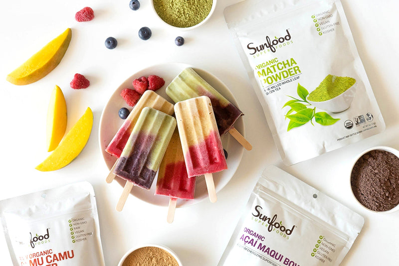 Rainbow Superfood Popsicles