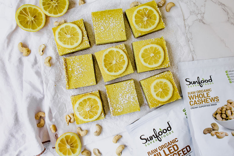 Creamy Vegan Lemon Bars (Gluten-Free, Oil-Free)