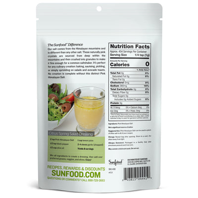 Salt, Himalayan Pink, Fine, 1lb - Back