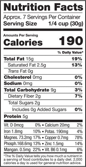 Cashews, Organic, 8oz - NFP