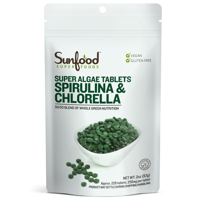 Spirulina/Chlorella Tablets - Front