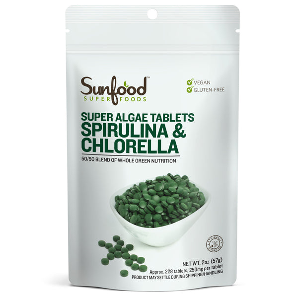 Spirulina/Chlorella Tablets - Front