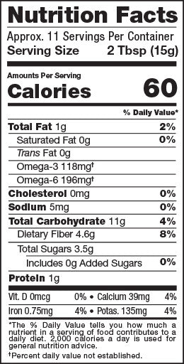 Acai Maqui Bowl Mix, 6oz, Organic - Nutrition Facts