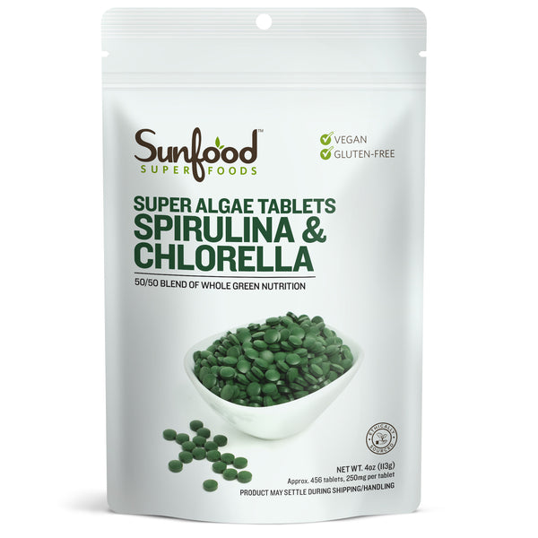 Spirulina & Chlorella Tablets, 4 oz