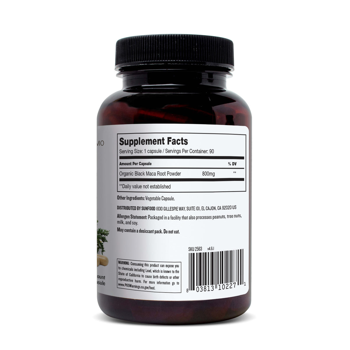 Black Maca Capsules, 90 ct.