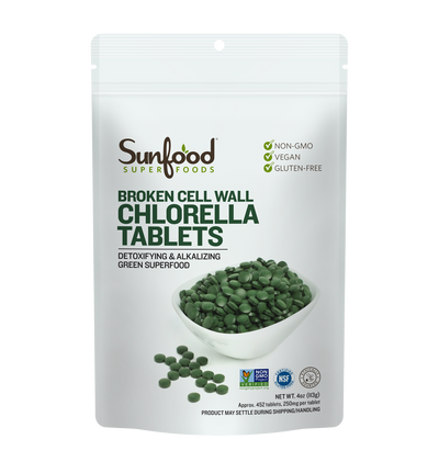 Chlorella Tablets, 4oz - Front