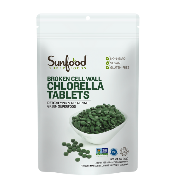 Chlorella Tablets, 4oz - Front