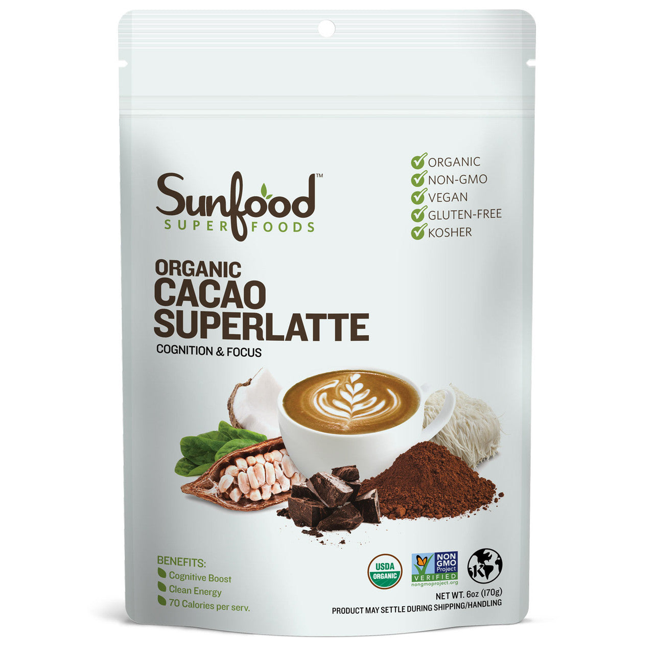 mlstoopidfoodページ Cacao Superlatte - 6oz | Organic - Sunfood – Sunfood Superfoods