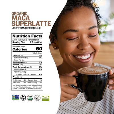 Maca SuperLatte, 6oz, Organic NFP
