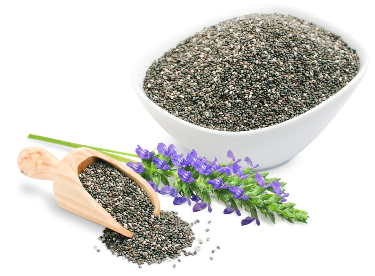 Chia Seeds, 1lb, Organic, Raw - Bowl/Scoop
