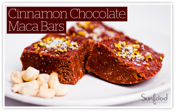 Cinnamon Chocolate Maca Bars.